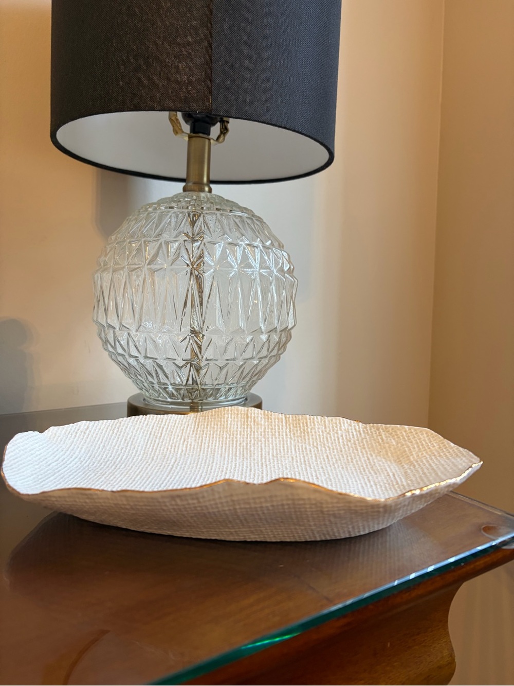 Zara Home Textured White Decorative Ceramic Bowl